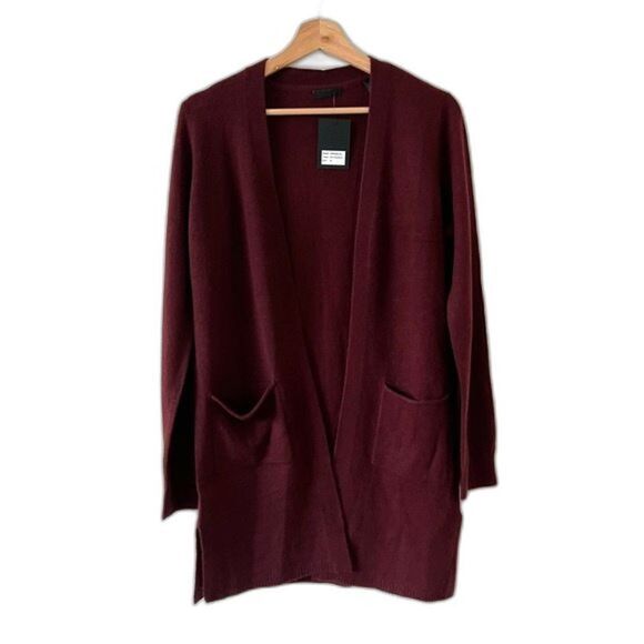 NWT ATM Anthony Melillo Two Pocket Open Front Mid Length Cashmere Cardigan SZ S - Picture 3 of 16
